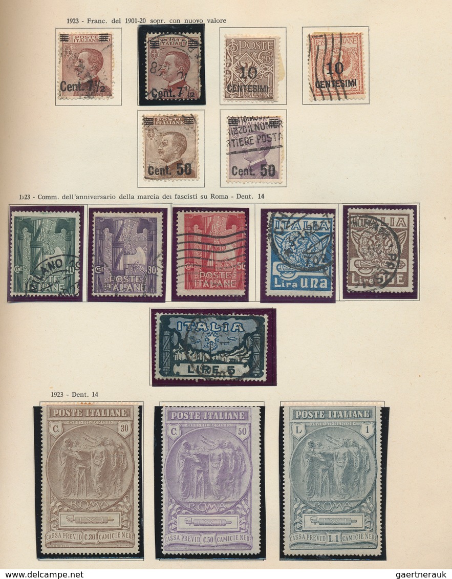 Italien: 1862-1960: Italian Kingdom And Republic, Mixed Collected, In Italian Preprinted Album. - Verzamelingen