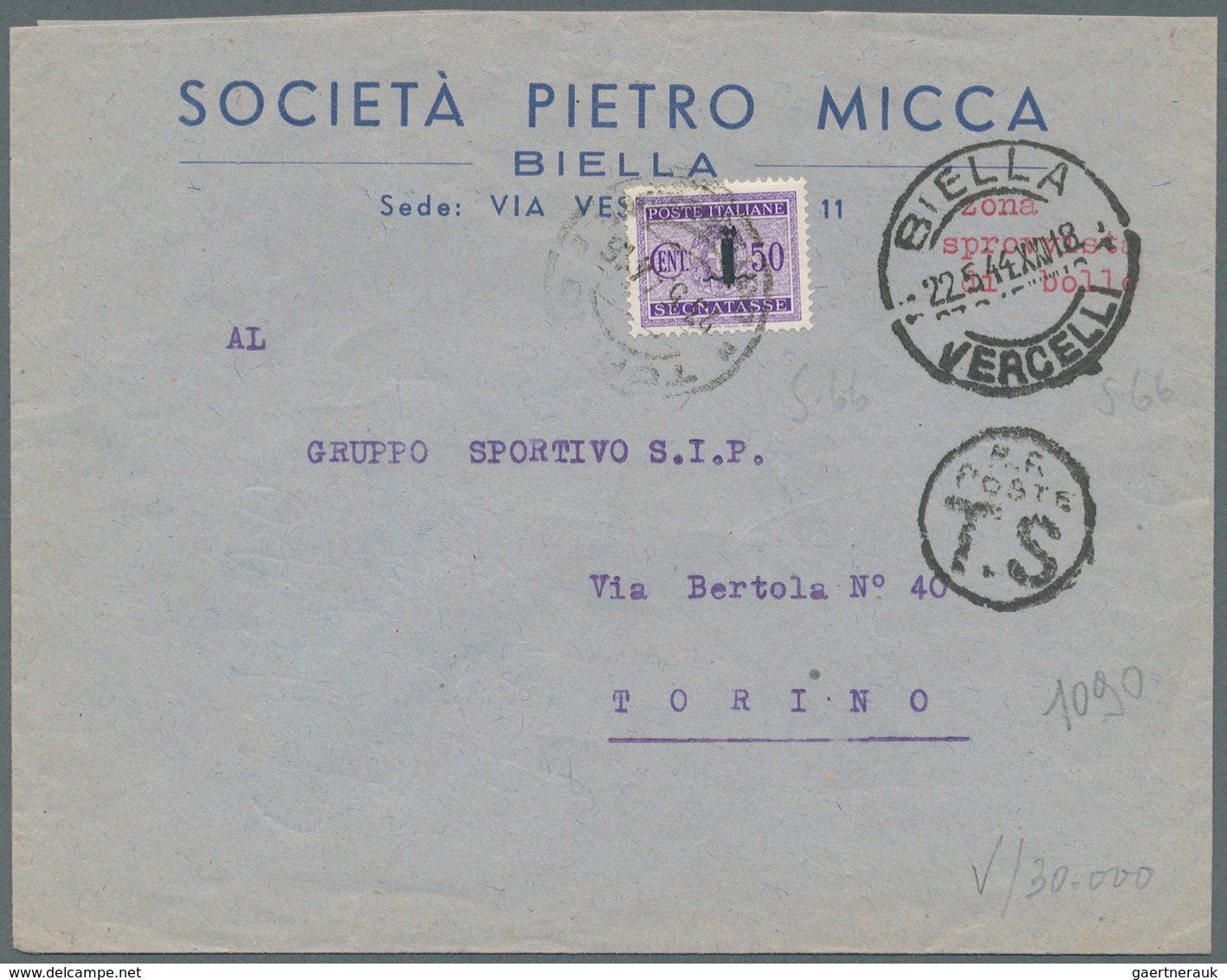 Italien - Portomarken: 1883/1970 (ca) 80+ Covers With Porto Stamps - A Huge Part Of Them "used As Re - Portomarken