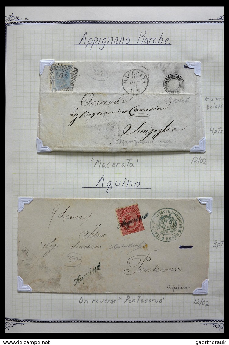 Italien - Stempel: 1870-1949: Fantastic Lifetime Collection, From A-Z, On Cover Or Card, Many Scarce - Poststempel