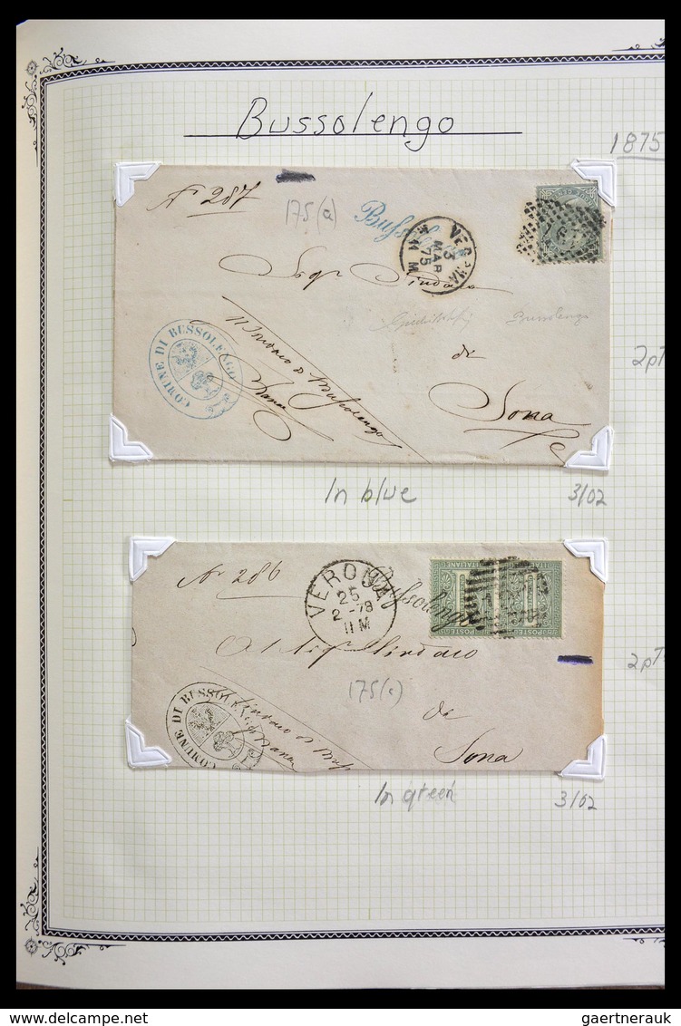 Italien - Stempel: 1870-1949: Fantastic lifetime collection, from A-Z, on cover or card, many scarce