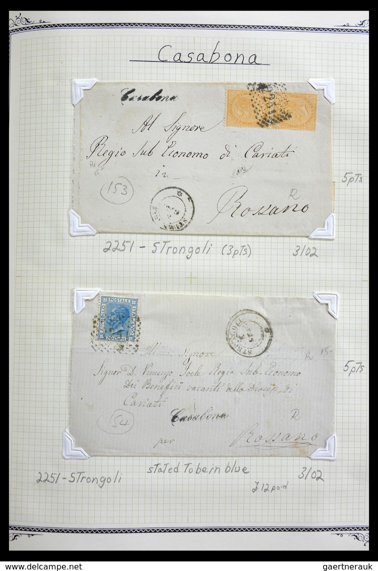 Italien - Stempel: 1870-1949: Fantastic lifetime collection, from A-Z, on cover or card, many scarce