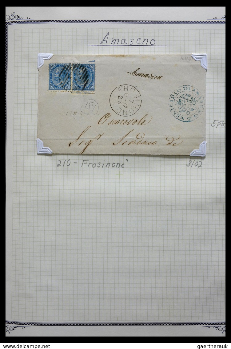 Italien - Stempel: 1870-1949: Fantastic lifetime collection, from A-Z, on cover or card, many scarce