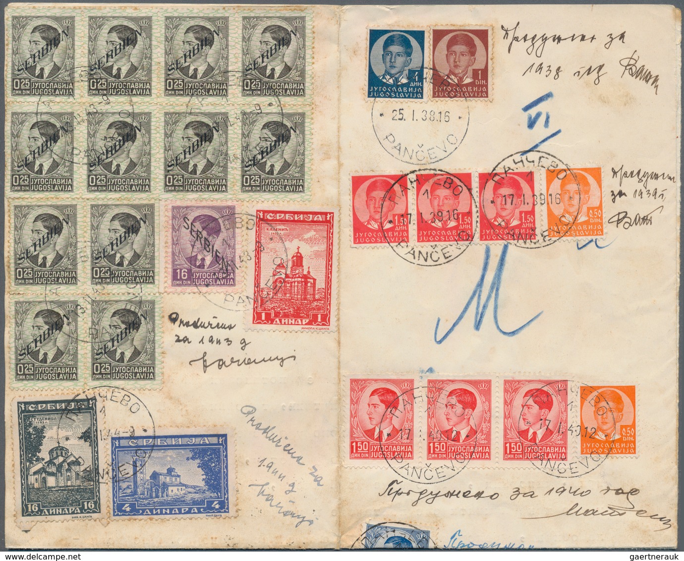 Jugoslawien: 1830/1955 (ca.), Yugoslavian area, lot of apprx. 80 entires incl. Serbia, Montenegro an