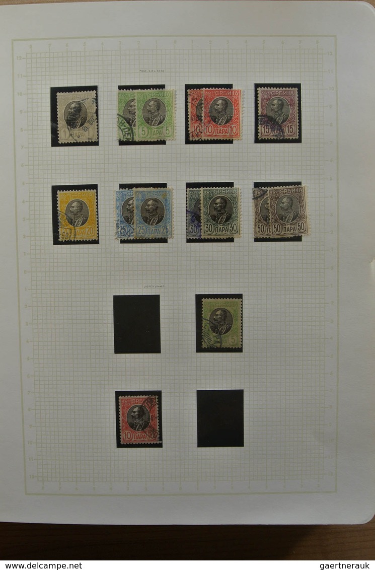 Jugoslawien: 1866-1945. Partly specialised, MNH, mint hinged and used collection Yugoslavia 1866-194