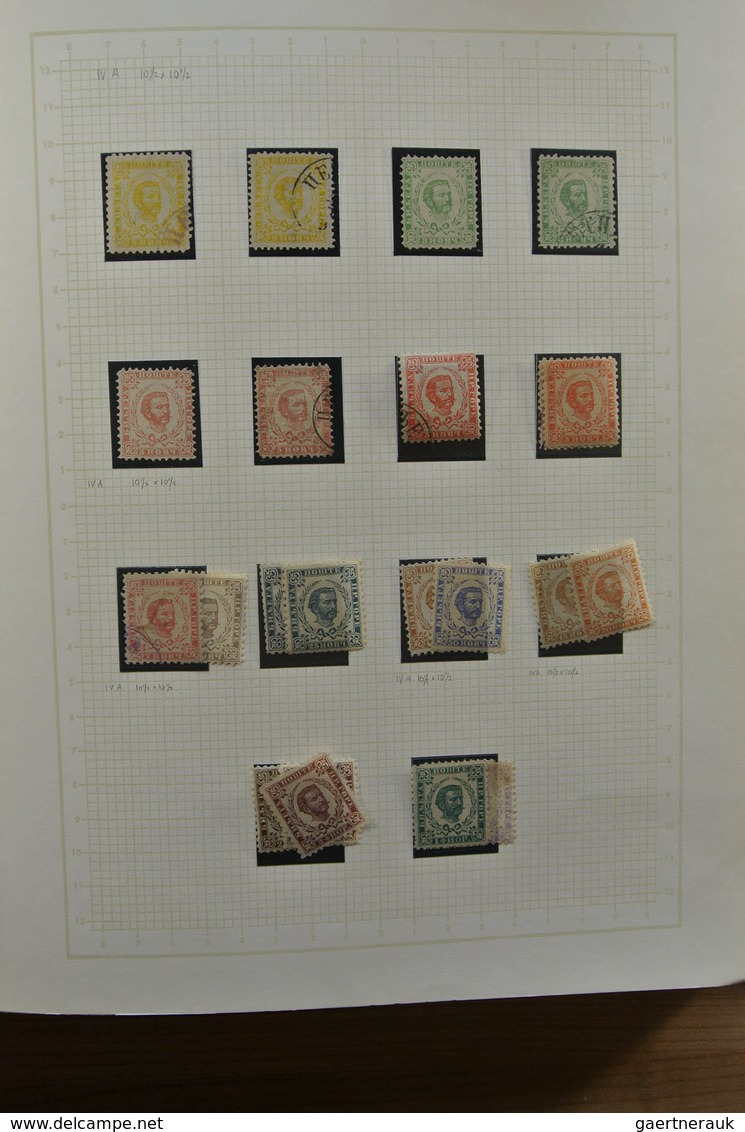 Jugoslawien: 1866-1945. Partly specialised, MNH, mint hinged and used collection Yugoslavia 1866-194