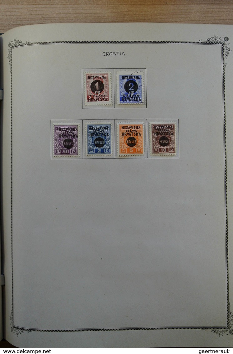 Jugoslawien: 1874-1945: Well Filled, MNH, Mint Hinged And Used Collection Yugoslavia 1874-1945 In Sc - Briefe U. Dokumente