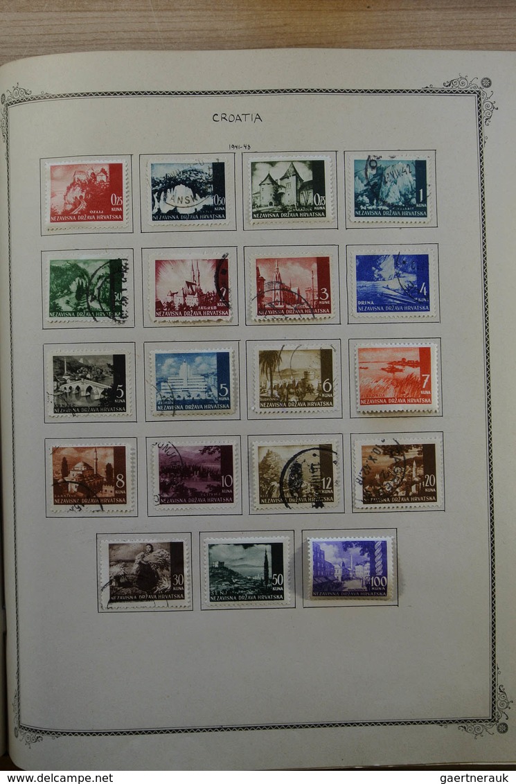 Jugoslawien: 1874-1945: Well Filled, MNH, Mint Hinged And Used Collection Yugoslavia 1874-1945 In Sc - Briefe U. Dokumente