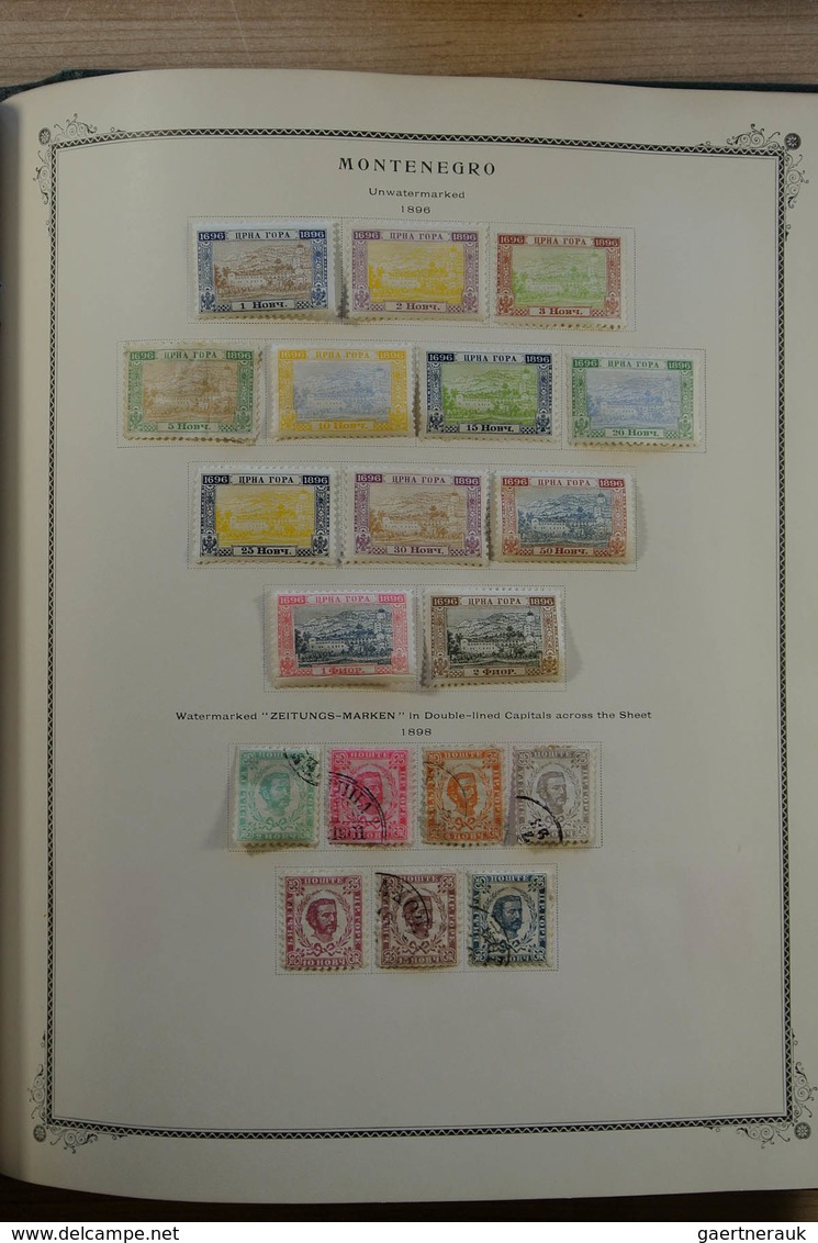 Jugoslawien: 1874-1945: Well filled, MNH, mint hinged and used collection Yugoslavia 1874-1945 in Sc