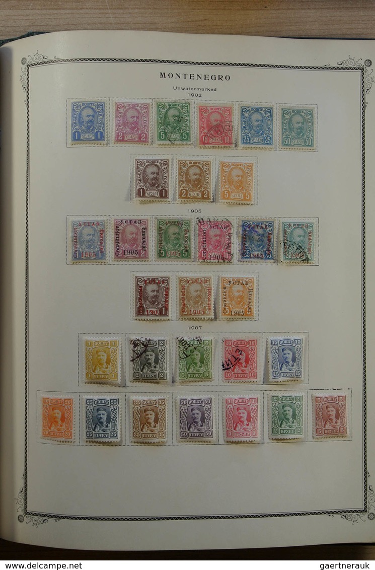 Jugoslawien: 1874-1945: Well filled, MNH, mint hinged and used collection Yugoslavia 1874-1945 in Sc