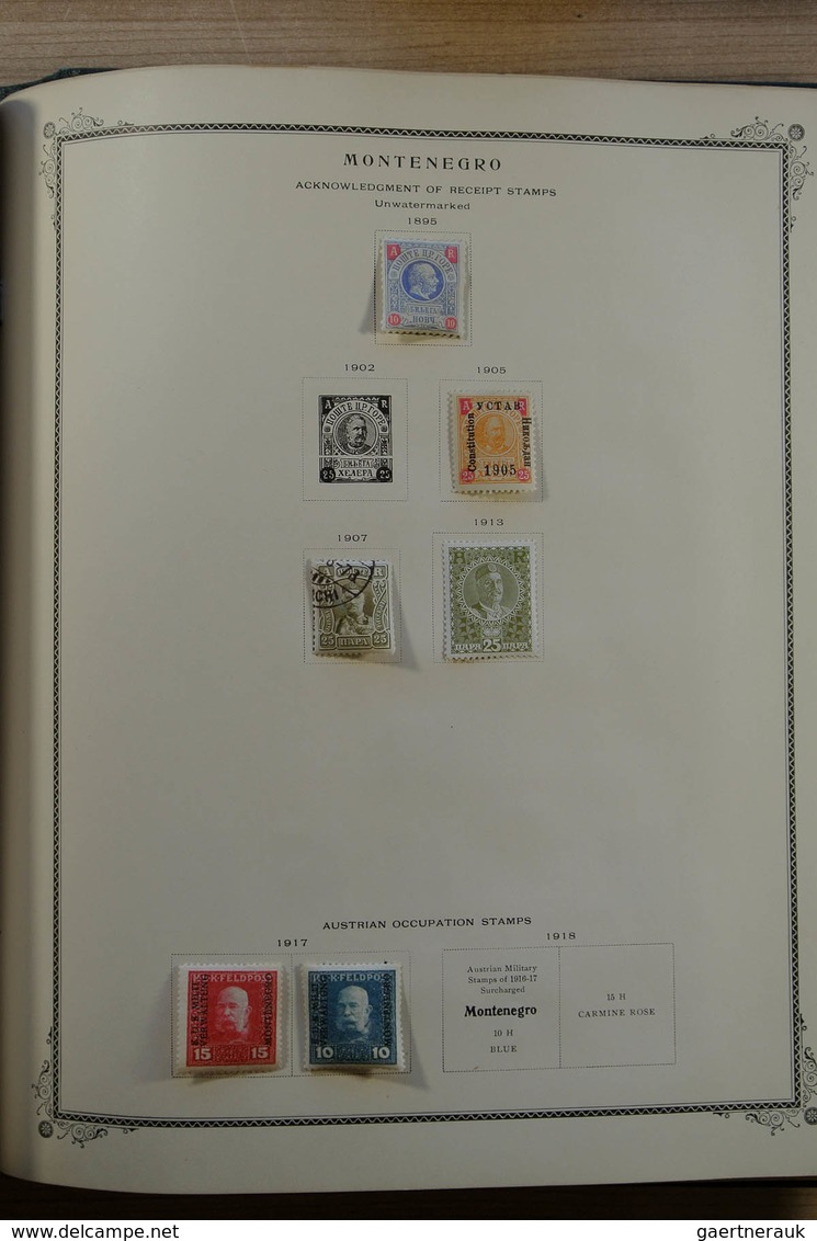 Jugoslawien: 1874-1945: Well filled, MNH, mint hinged and used collection Yugoslavia 1874-1945 in Sc