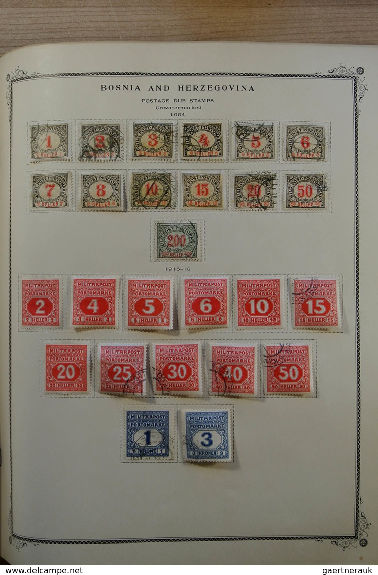 Jugoslawien: 1874-1945: Well filled, MNH, mint hinged and used collection Yugoslavia 1874-1945 in Sc