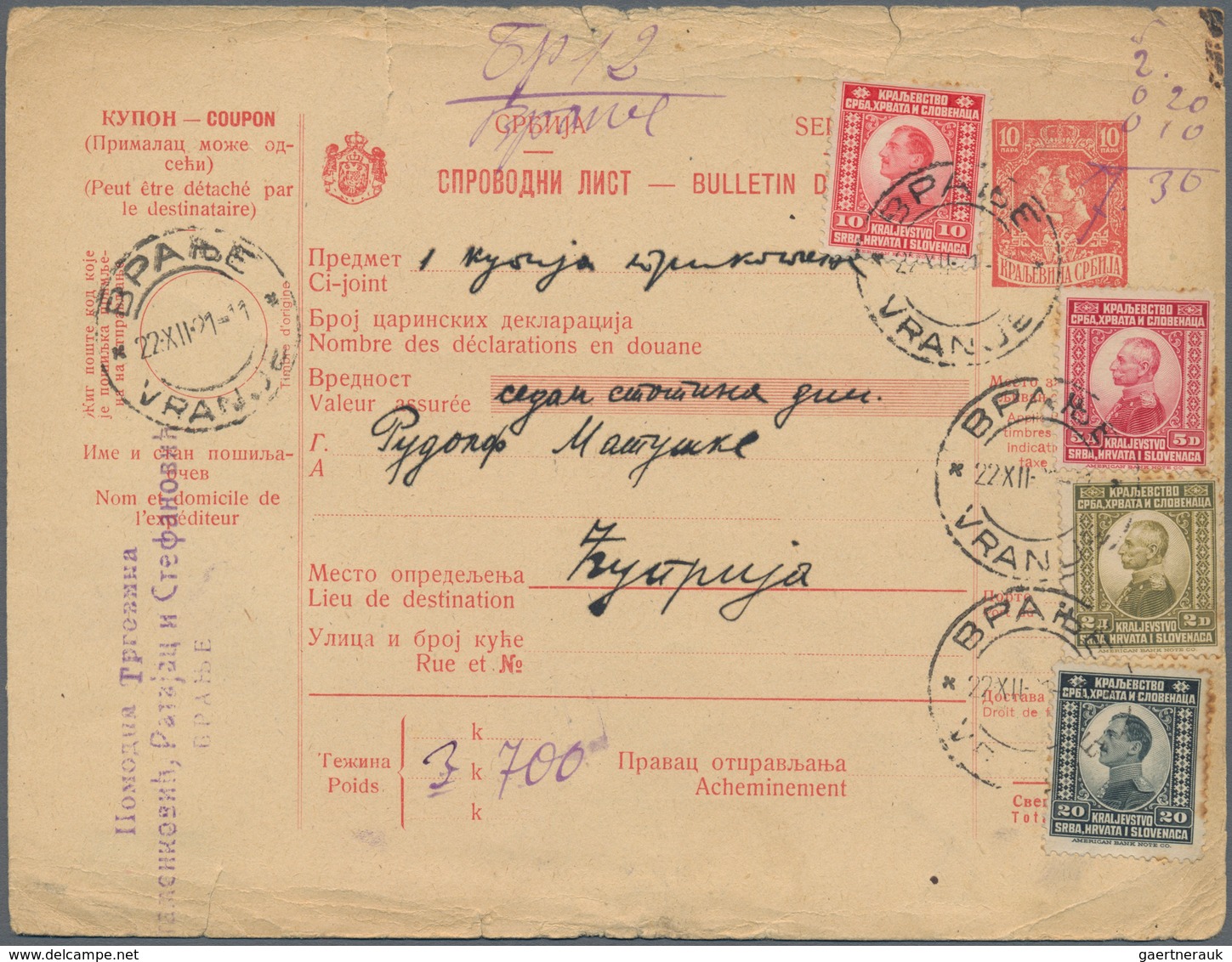 Jugoslawien: 1889/1940, Bosnia/Serbia/Yugoslavia, Lot Of Apprx. 78 Covers/cards/stationeries, Incl. - Briefe U. Dokumente