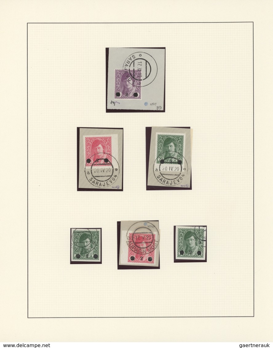 Jugoslawien: 1918/1919, Overprints On Bosnia (Express Stamps, Invalids Stamps And Newspaper Stamps), - Briefe U. Dokumente