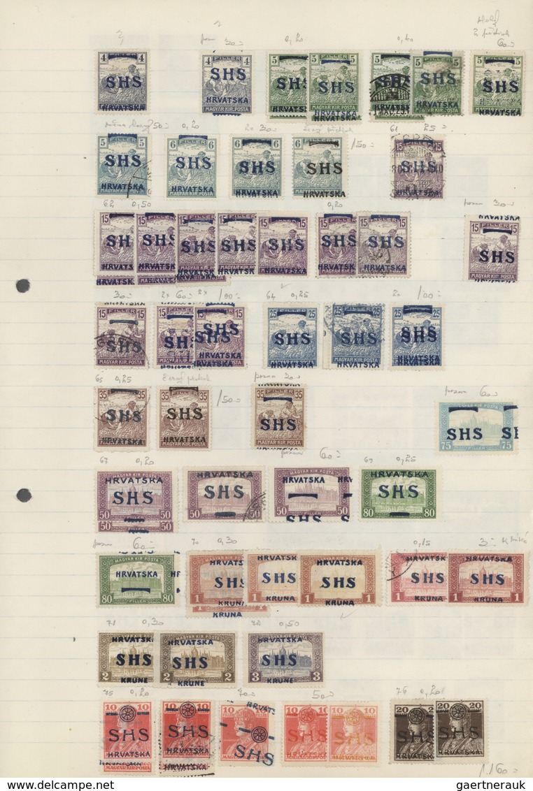 Jugoslawien: 1918/1941, Comprehensive Mint And Used Collection/accumulation Mounted On Pages In Thre - Briefe U. Dokumente