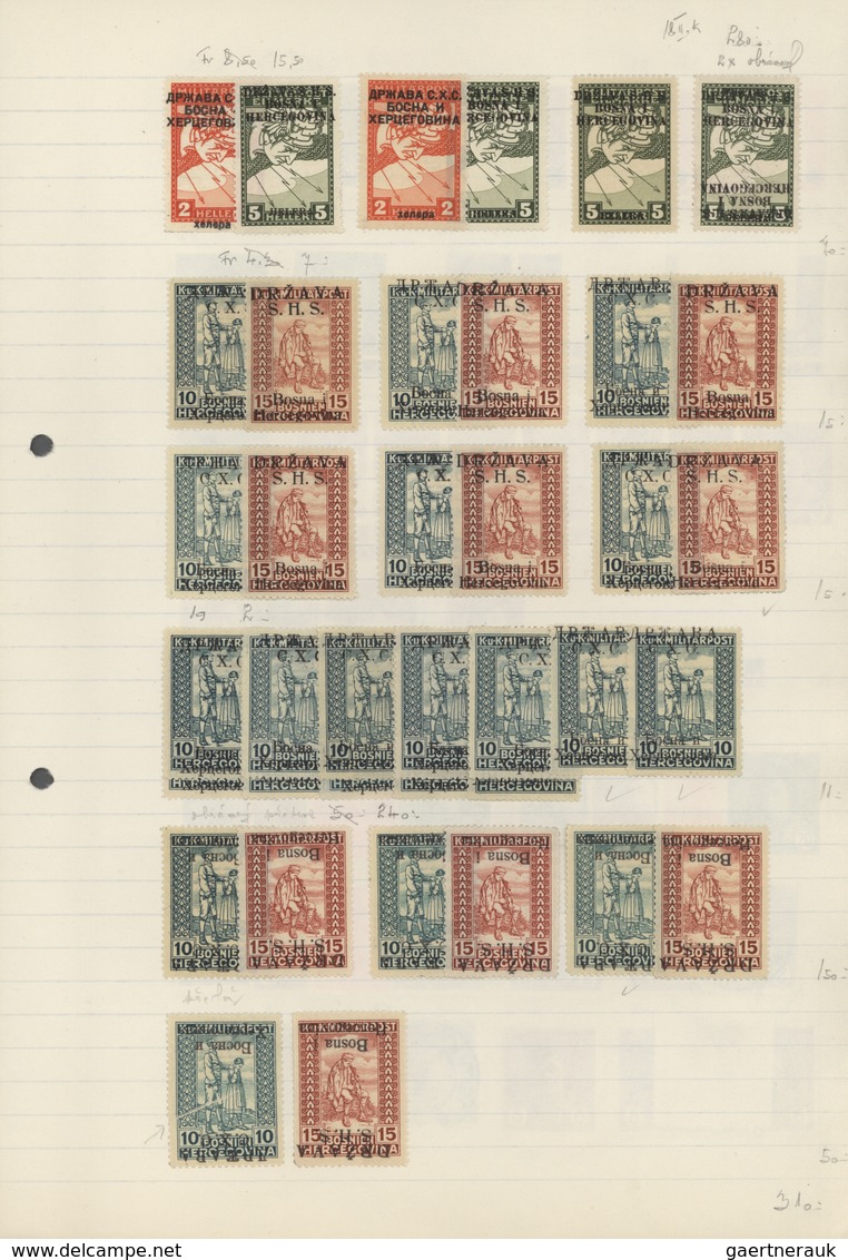 Jugoslawien: 1918/1941, Comprehensive Mint And Used Collection/accumulation Mounted On Pages In Thre - Briefe U. Dokumente