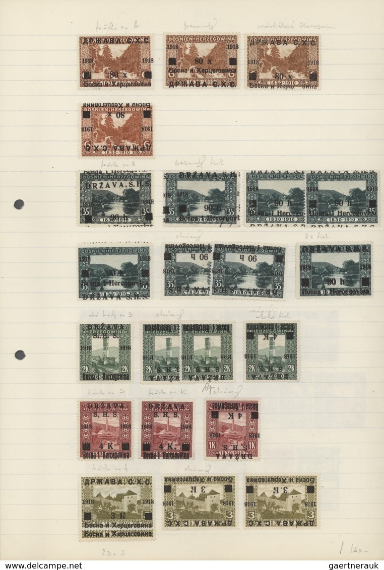 Jugoslawien: 1918/1941, Comprehensive Mint And Used Collection/accumulation Mounted On Pages In Thre - Briefe U. Dokumente