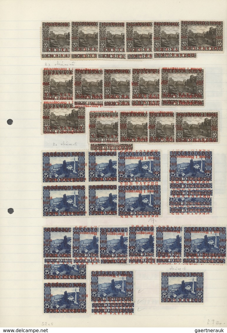 Jugoslawien: 1918/1941, Comprehensive Mint And Used Collection/accumulation Mounted On Pages In Thre - Briefe U. Dokumente