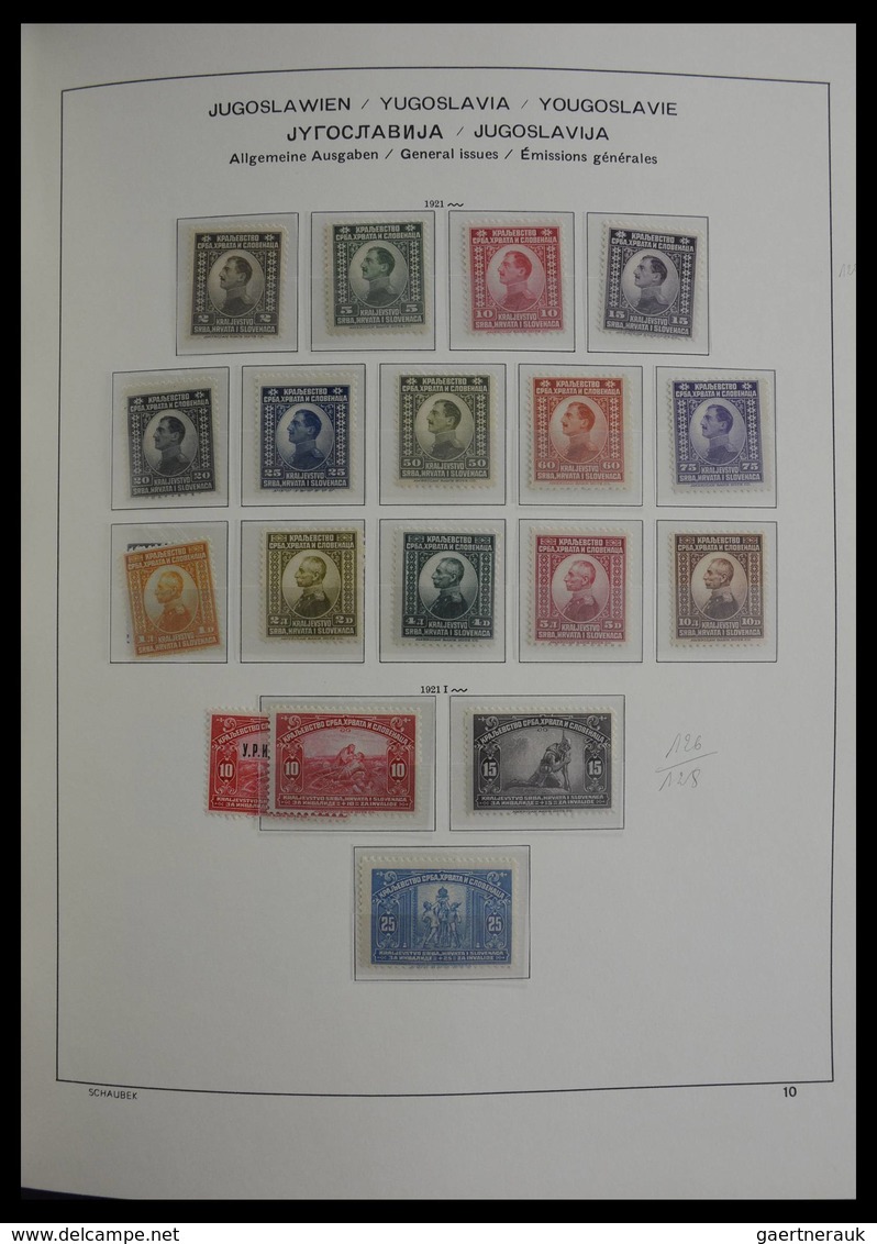 Jugoslawien: 1918-1985: Very Well Filled, Mostly MNH And Mint Hinged Collection Yugoslavia 1918-1985 - Briefe U. Dokumente