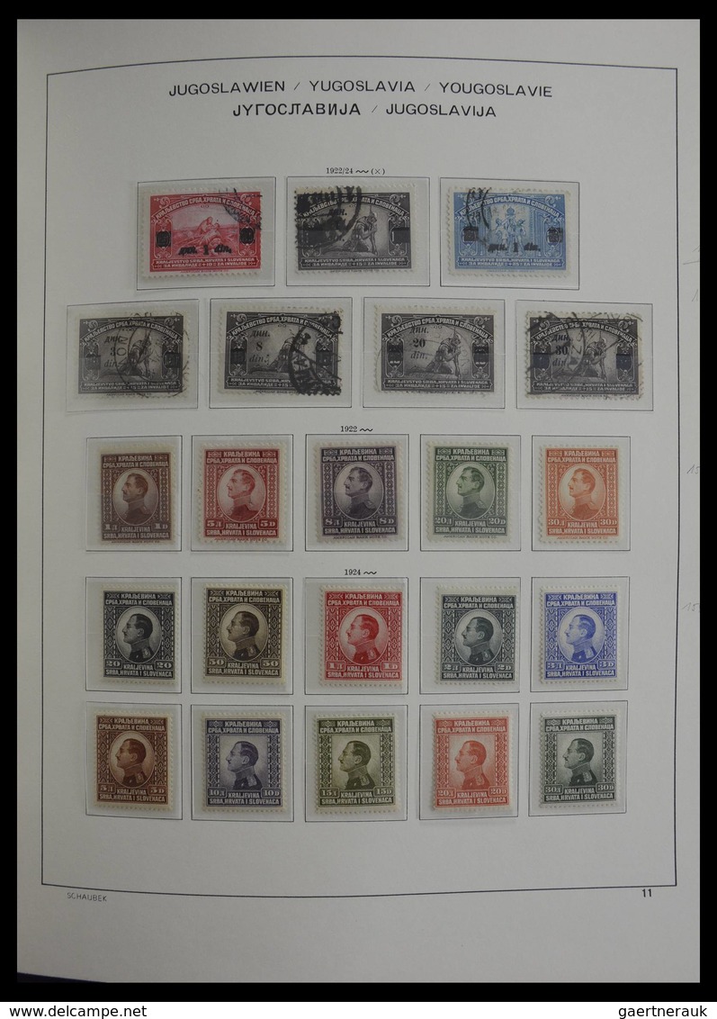 Jugoslawien: 1918-1985: Very Well Filled, Mostly MNH And Mint Hinged Collection Yugoslavia 1918-1985 - Briefe U. Dokumente