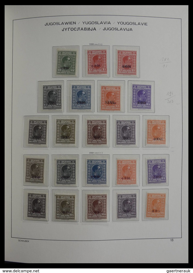 Jugoslawien: 1918-1985: Very well filled, mostly MNH and mint hinged collection Yugoslavia 1918-1985