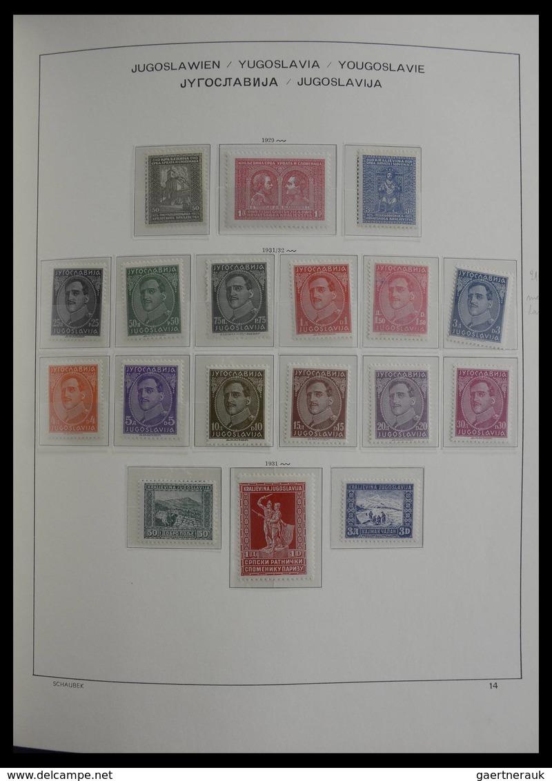 Jugoslawien: 1918-1985: Very well filled, mostly MNH and mint hinged collection Yugoslavia 1918-1985