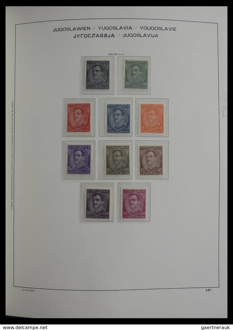 Jugoslawien: 1918-1985: Very well filled, mostly MNH and mint hinged collection Yugoslavia 1918-1985