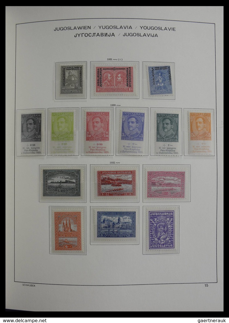 Jugoslawien: 1918-1985: Very well filled, mostly MNH and mint hinged collection Yugoslavia 1918-1985