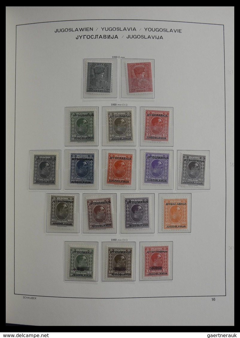 Jugoslawien: 1918-1985: Very well filled, mostly MNH and mint hinged collection Yugoslavia 1918-1985