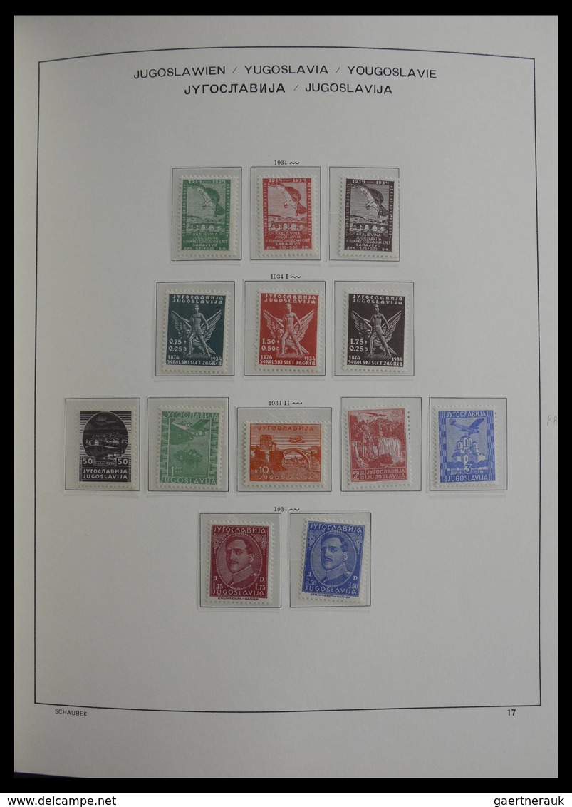 Jugoslawien: 1918-1985: Very well filled, mostly MNH and mint hinged collection Yugoslavia 1918-1985