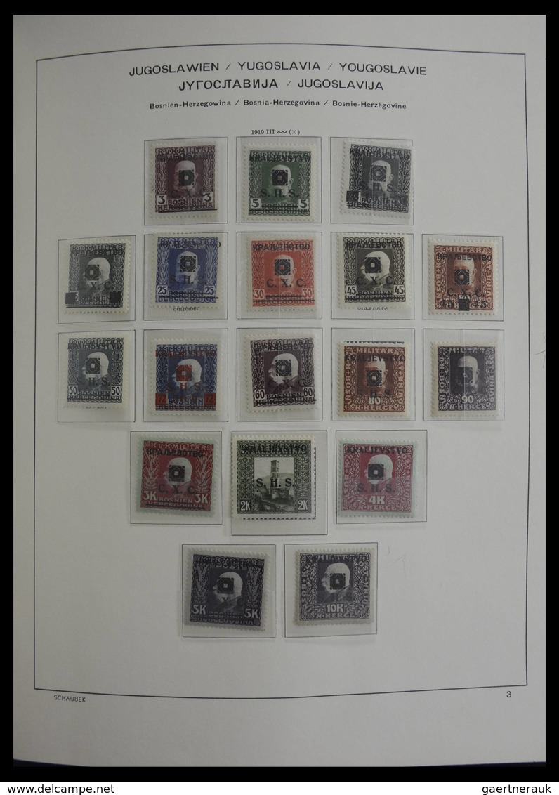 Jugoslawien: 1918-1985: Very well filled, mostly MNH and mint hinged collection Yugoslavia 1918-1985