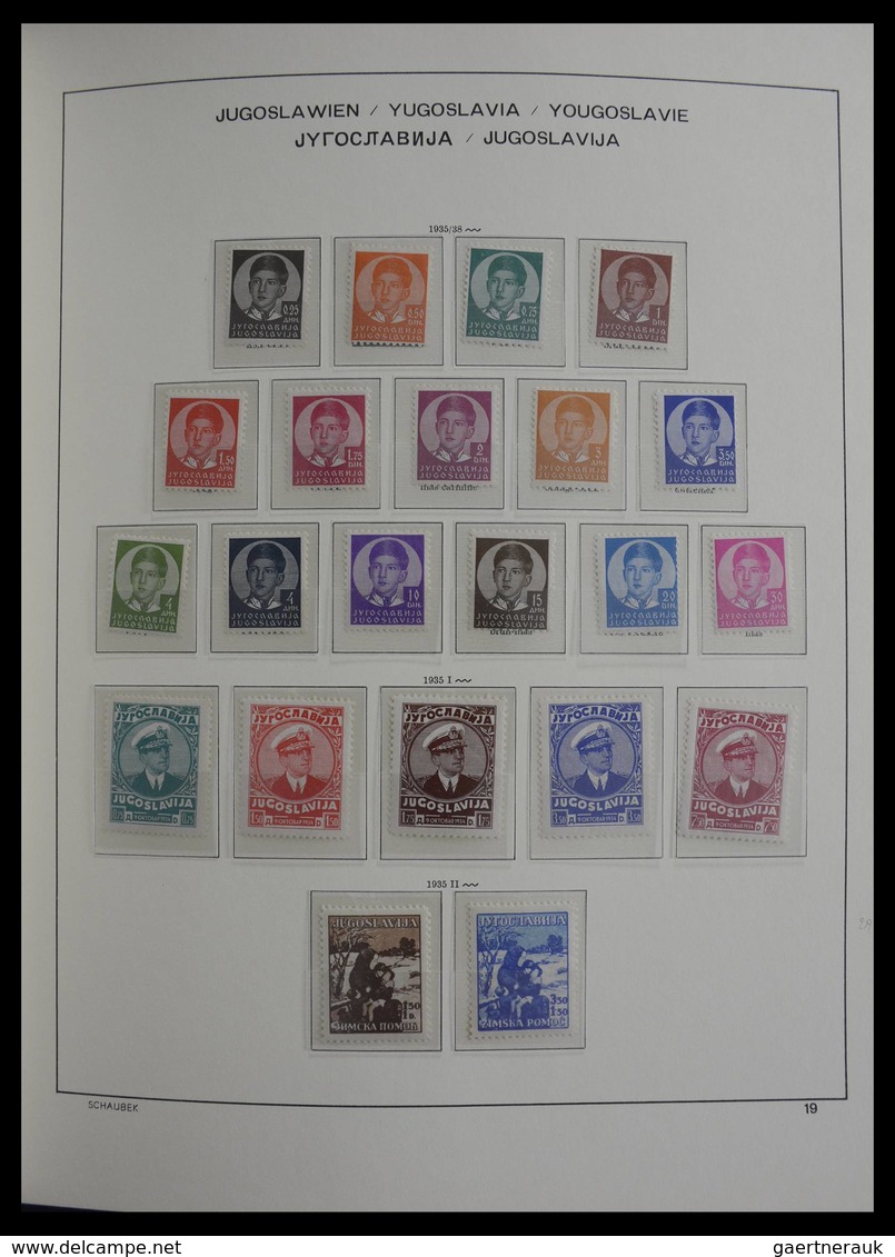 Jugoslawien: 1918-1985: Very well filled, mostly MNH and mint hinged collection Yugoslavia 1918-1985