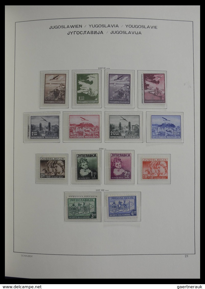 Jugoslawien: 1918-1985: Very well filled, mostly MNH and mint hinged collection Yugoslavia 1918-1985