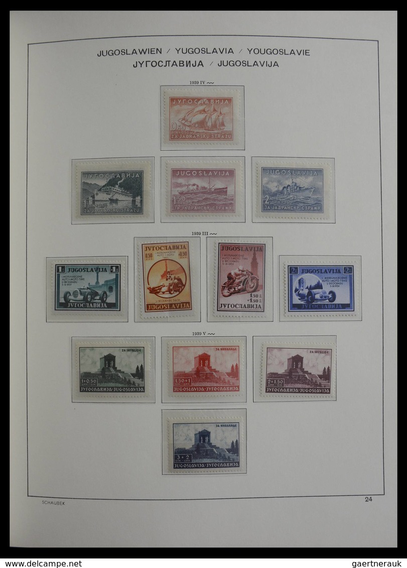 Jugoslawien: 1918-1985: Very well filled, mostly MNH and mint hinged collection Yugoslavia 1918-1985