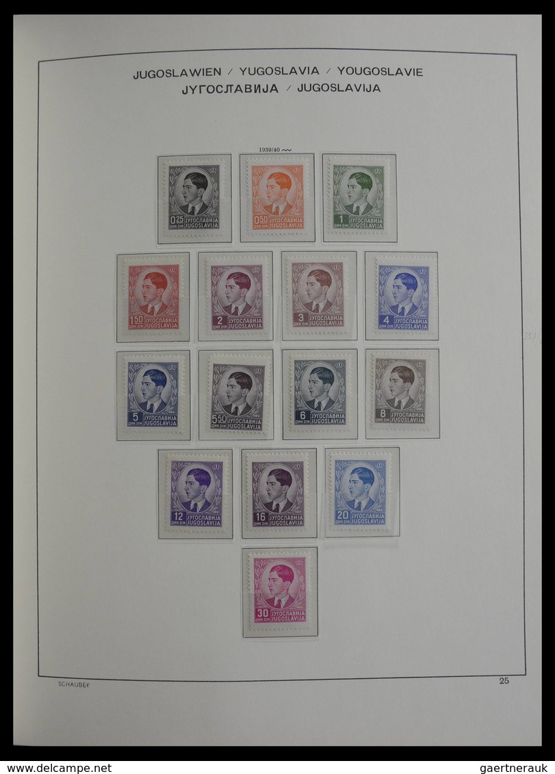 Jugoslawien: 1918-1985: Very well filled, mostly MNH and mint hinged collection Yugoslavia 1918-1985