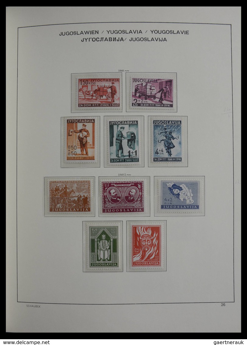 Jugoslawien: 1918-1985: Very well filled, mostly MNH and mint hinged collection Yugoslavia 1918-1985