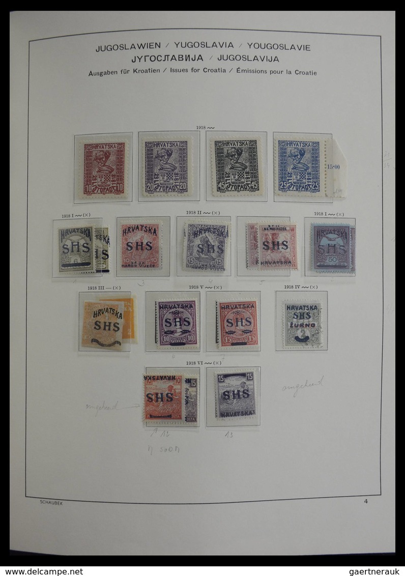 Jugoslawien: 1918-1985: Very well filled, mostly MNH and mint hinged collection Yugoslavia 1918-1985