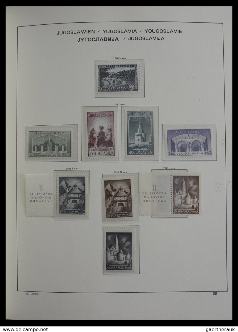 Jugoslawien: 1918-1985: Very well filled, mostly MNH and mint hinged collection Yugoslavia 1918-1985