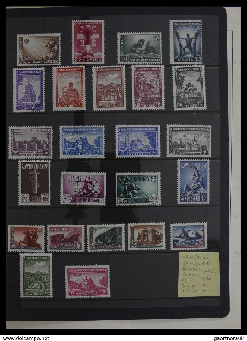 Jugoslawien: 1918-1985: Very well filled, mostly MNH and mint hinged collection Yugoslavia 1918-1985