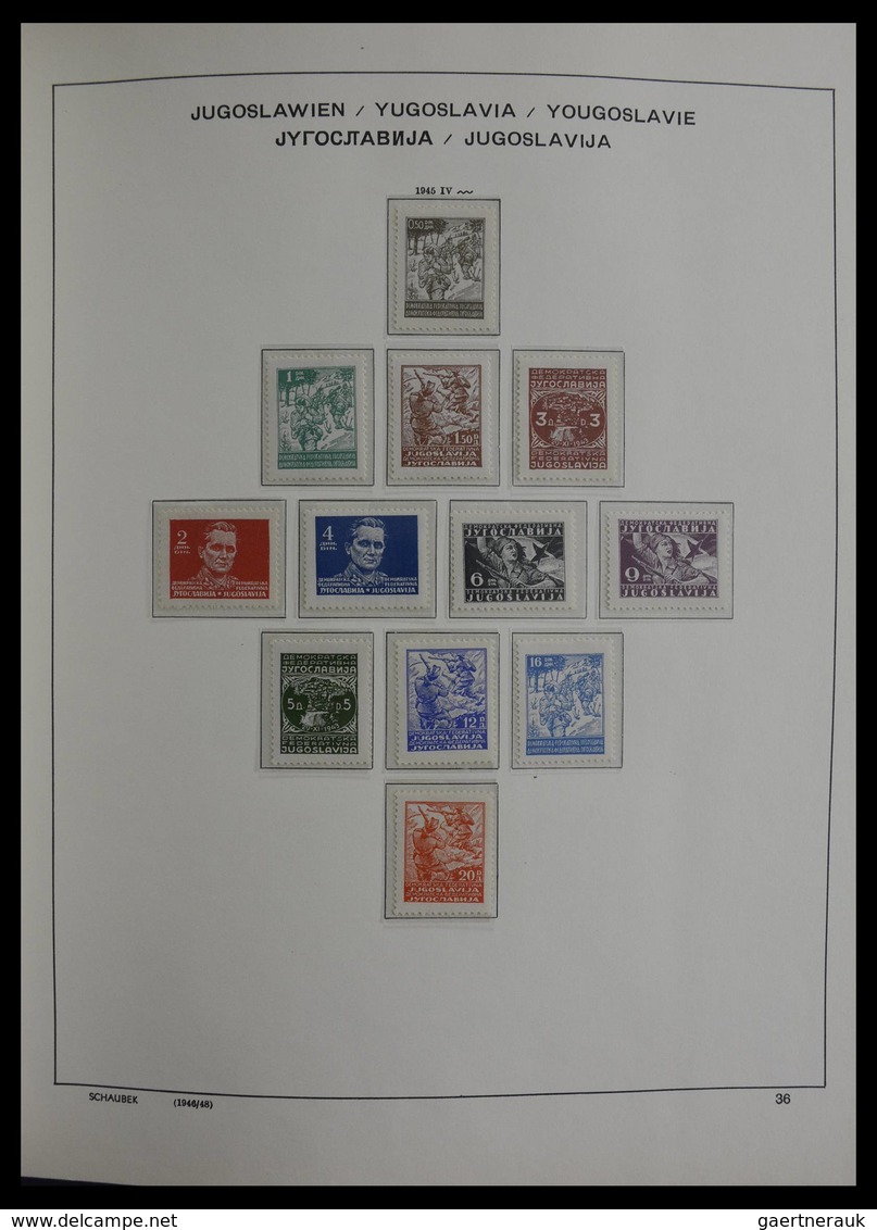 Jugoslawien: 1918-1985: Very well filled, mostly MNH and mint hinged collection Yugoslavia 1918-1985