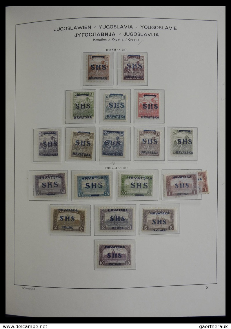 Jugoslawien: 1918-1985: Very well filled, mostly MNH and mint hinged collection Yugoslavia 1918-1985