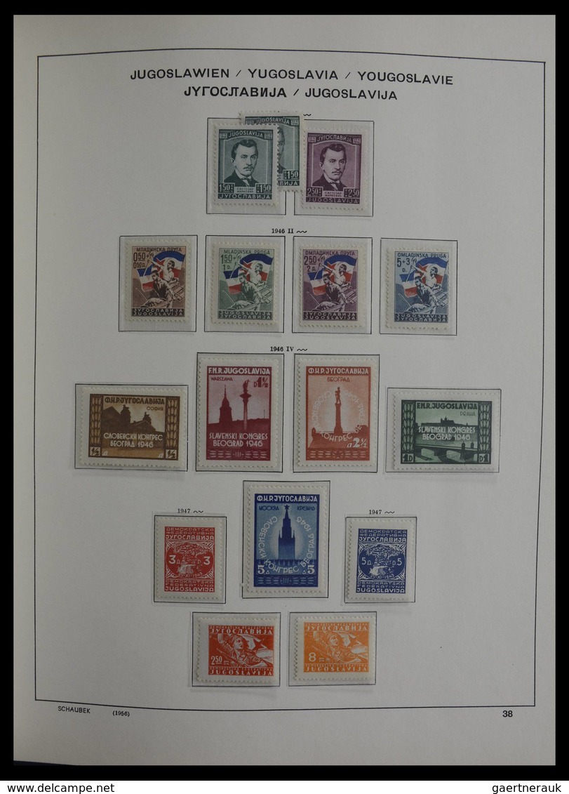 Jugoslawien: 1918-1985: Very well filled, mostly MNH and mint hinged collection Yugoslavia 1918-1985