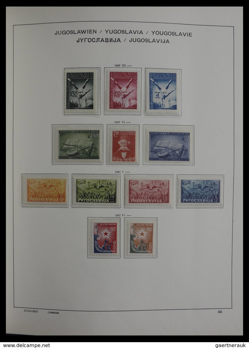 Jugoslawien: 1918-1985: Very well filled, mostly MNH and mint hinged collection Yugoslavia 1918-1985