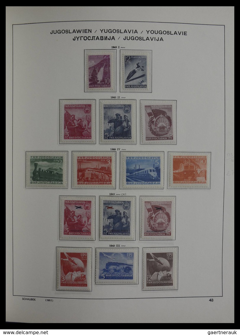 Jugoslawien: 1918-1985: Very well filled, mostly MNH and mint hinged collection Yugoslavia 1918-1985