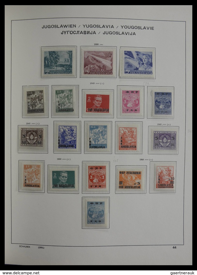 Jugoslawien: 1918-1985: Very well filled, mostly MNH and mint hinged collection Yugoslavia 1918-1985