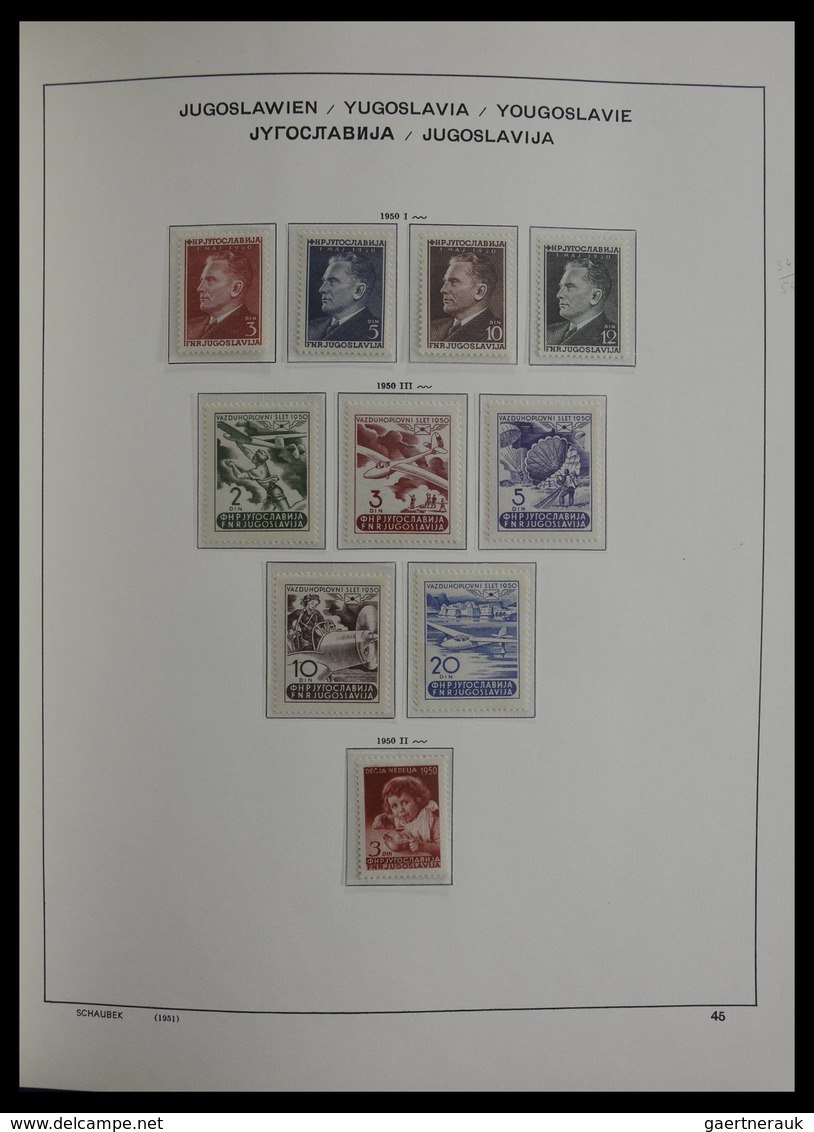 Jugoslawien: 1918-1985: Very well filled, mostly MNH and mint hinged collection Yugoslavia 1918-1985