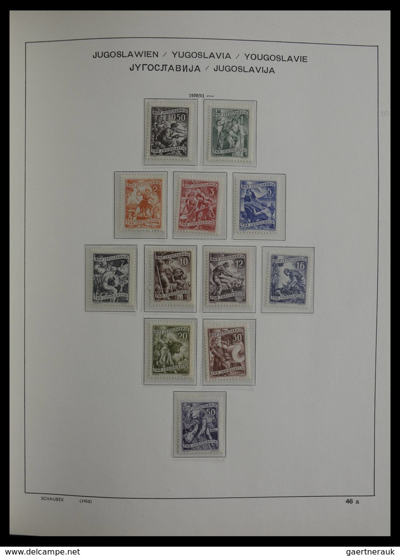 Jugoslawien: 1918-1985: Very well filled, mostly MNH and mint hinged collection Yugoslavia 1918-1985