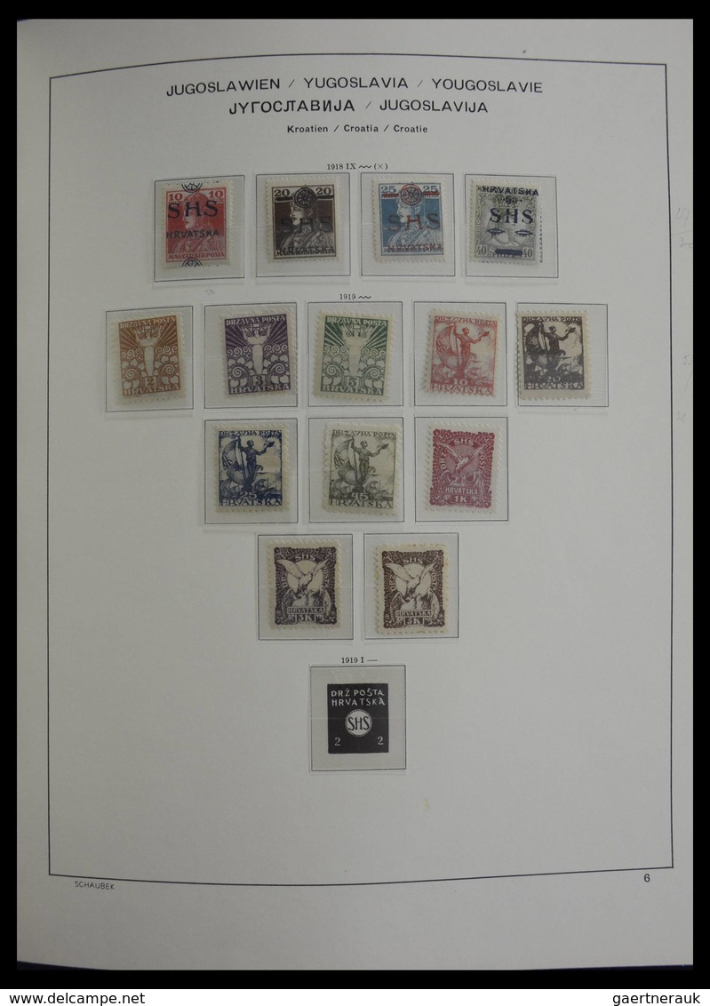 Jugoslawien: 1918-1985: Very well filled, mostly MNH and mint hinged collection Yugoslavia 1918-1985