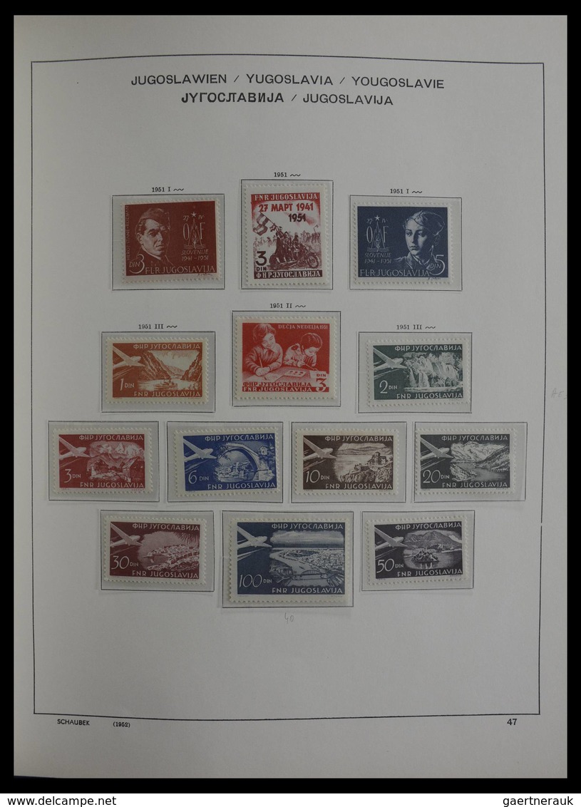 Jugoslawien: 1918-1985: Very well filled, mostly MNH and mint hinged collection Yugoslavia 1918-1985