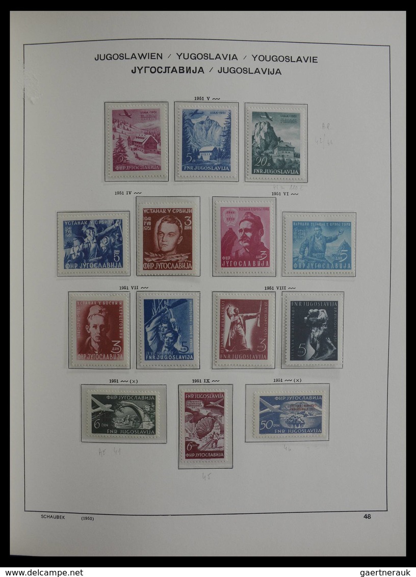 Jugoslawien: 1918-1985: Very well filled, mostly MNH and mint hinged collection Yugoslavia 1918-1985