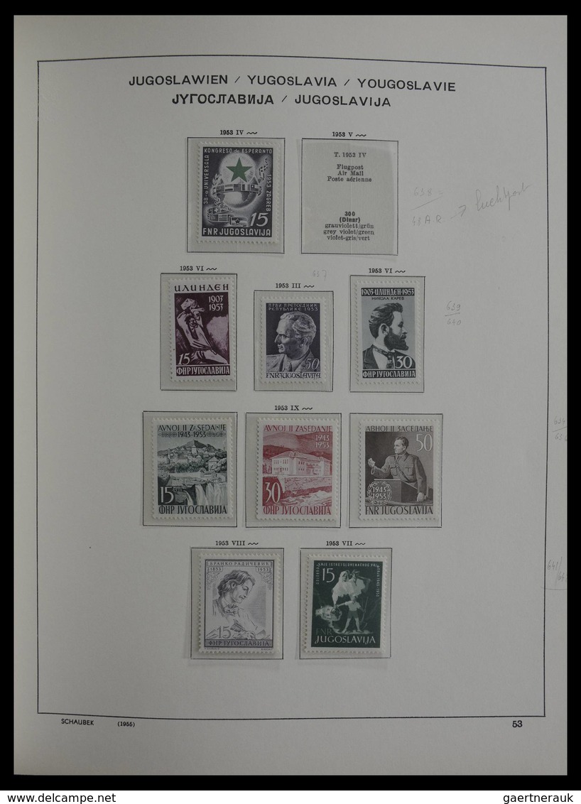 Jugoslawien: 1918-1985: Very well filled, mostly MNH and mint hinged collection Yugoslavia 1918-1985